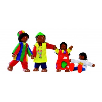 Muñecos Familia Africana